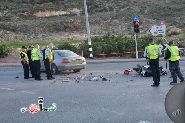 مصرع الشاب وئام عجاوي في حادث طرق مروّع على مدخل الناصرة الشمالي